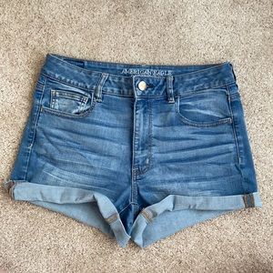 American Eagle light denim shorts